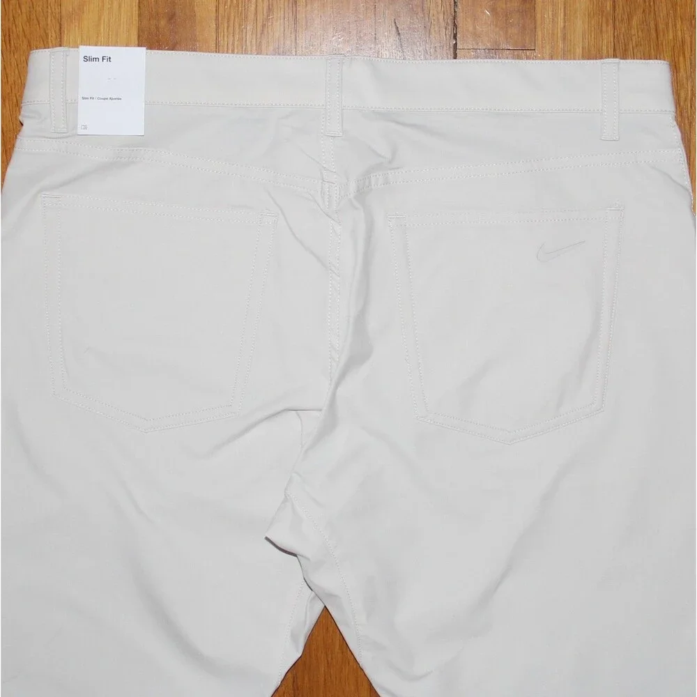 Nike Tour Repel 5-Pocket Golf Pants 36x30 Light Orewood Brown Slim Fit